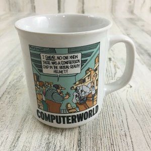 Computerworld Coffee Mug Rich Tennant Virtual Reality Helmet Compression Comic